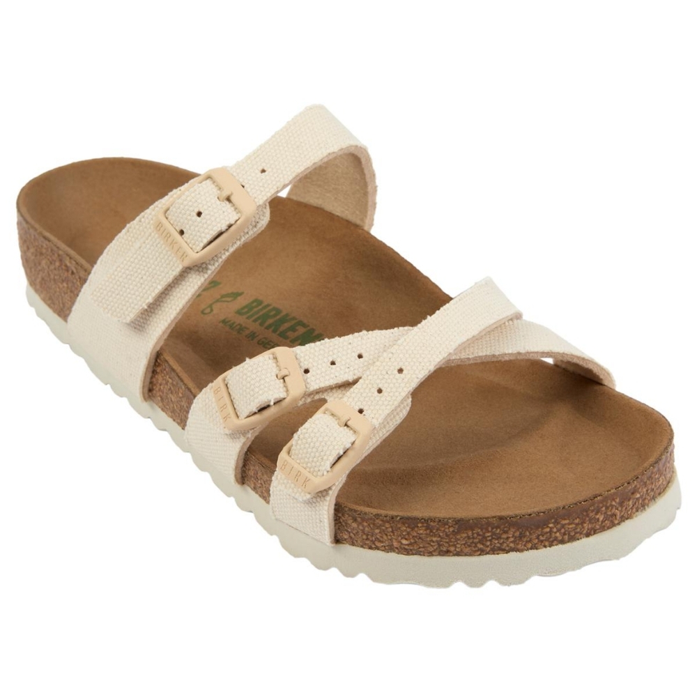 Birkenstock Sandals Women's Vegan Eggshell White Regular Wide Vegan